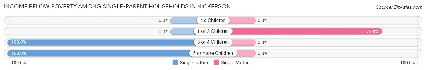 Income Below Poverty Among Single-Parent Households in Nickerson