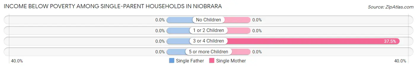 Income Below Poverty Among Single-Parent Households in Niobrara