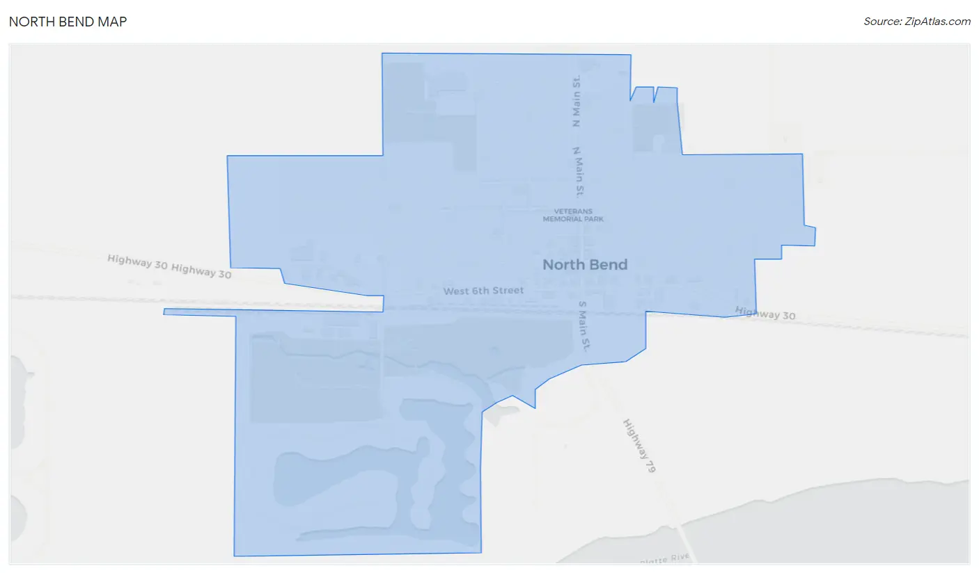 North Bend Map