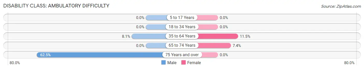 Disability in Shickley: <span>Ambulatory Difficulty</span>