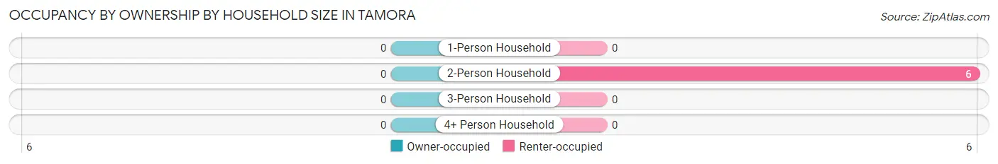 Occupancy by Ownership by Household Size in Tamora