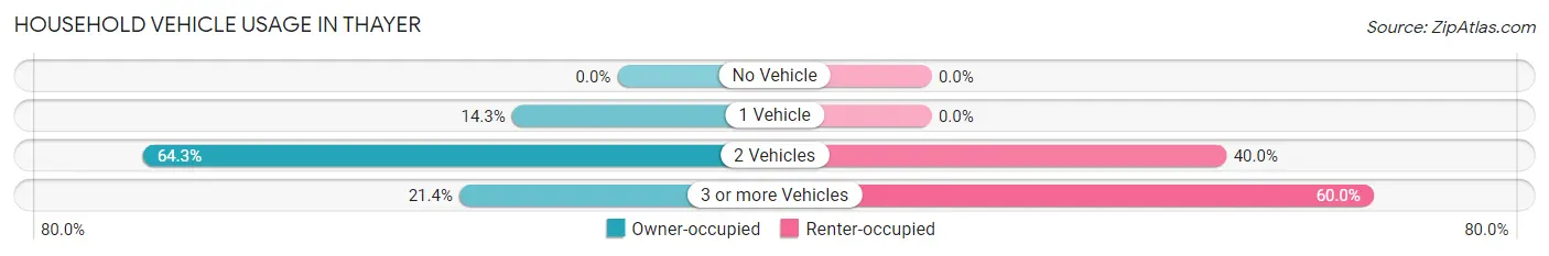 Household Vehicle Usage in Thayer