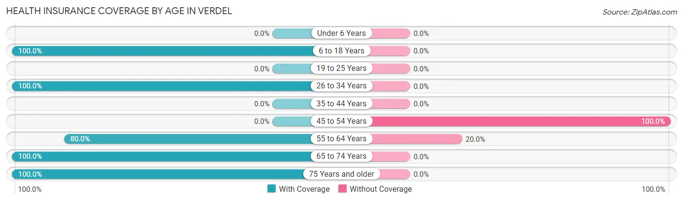 Health Insurance Coverage by Age in Verdel