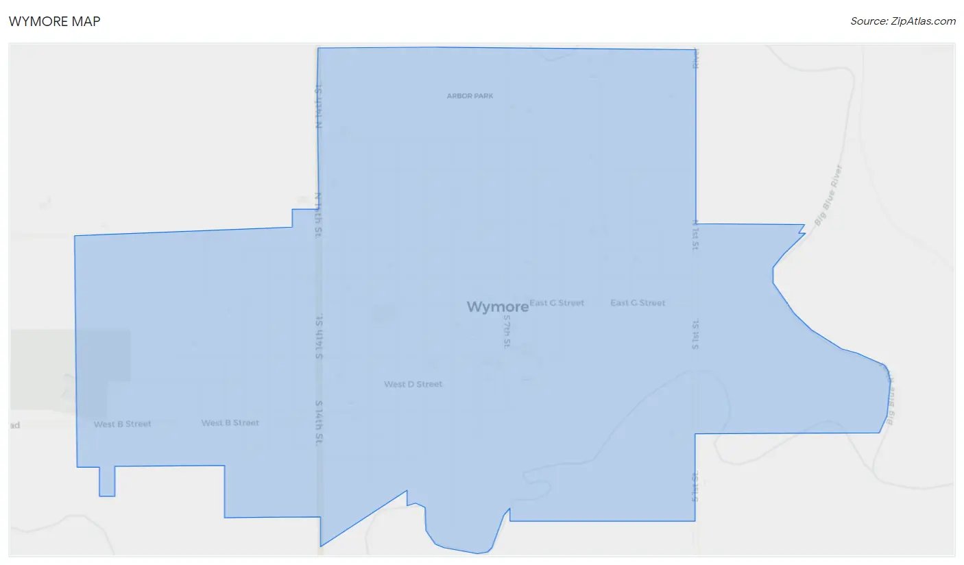 Wymore Map