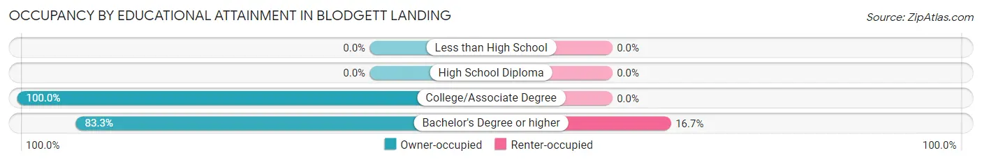 Occupancy by Educational Attainment in Blodgett Landing