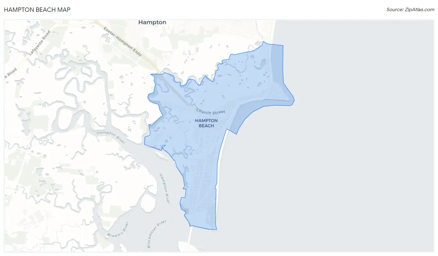 Hampton Beach Map