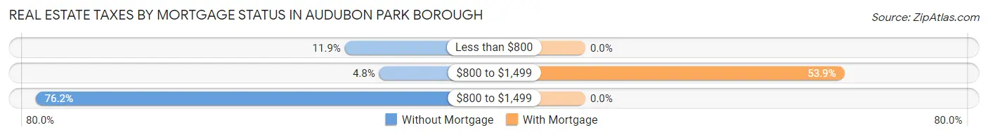 Real Estate Taxes by Mortgage Status in Audubon Park borough