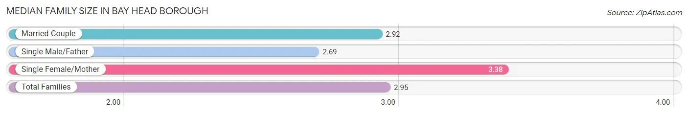 Median Family Size in Bay Head borough