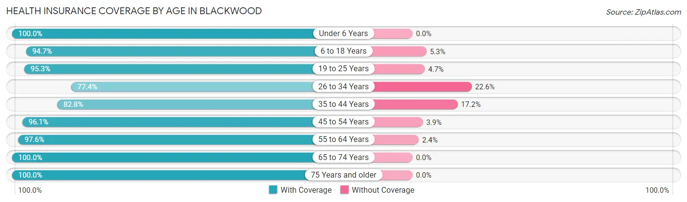 Health Insurance Coverage by Age in Blackwood
