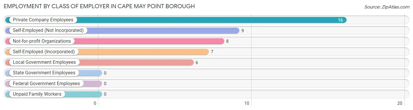 Employment by Class of Employer in Cape May Point borough