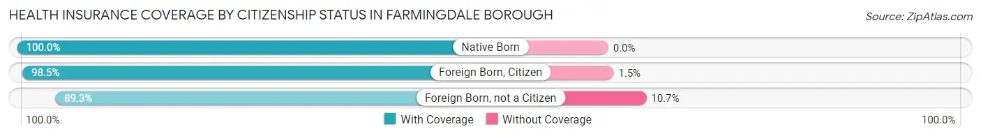 Health Insurance Coverage by Citizenship Status in Farmingdale borough