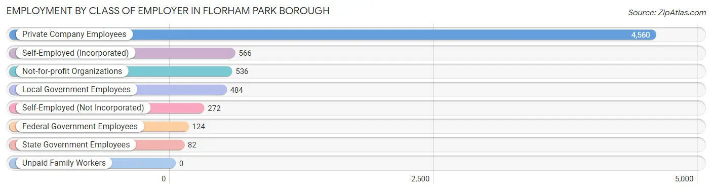 Employment by Class of Employer in Florham Park borough