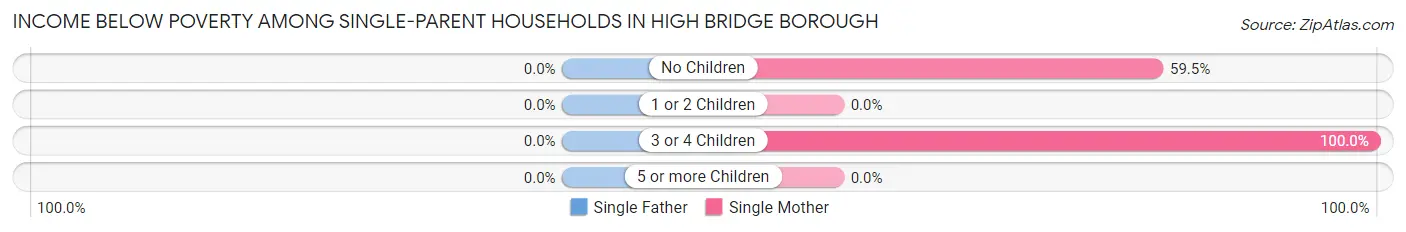 Income Below Poverty Among Single-Parent Households in High Bridge borough