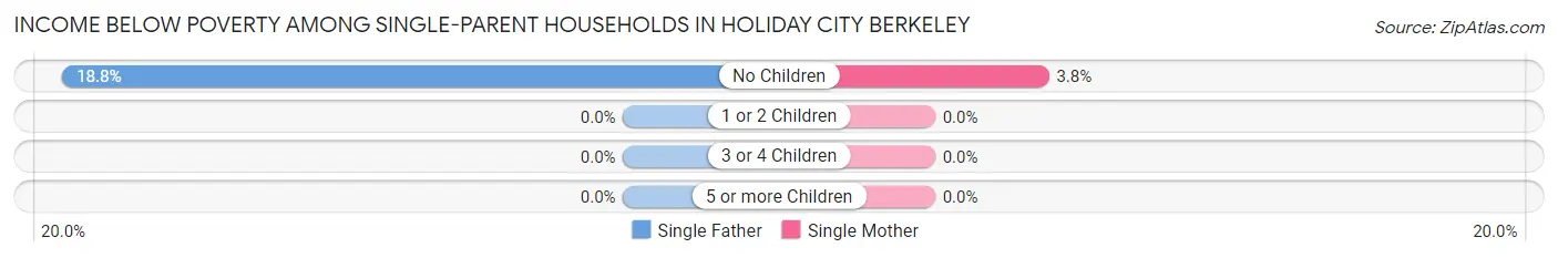 Income Below Poverty Among Single-Parent Households in Holiday City Berkeley