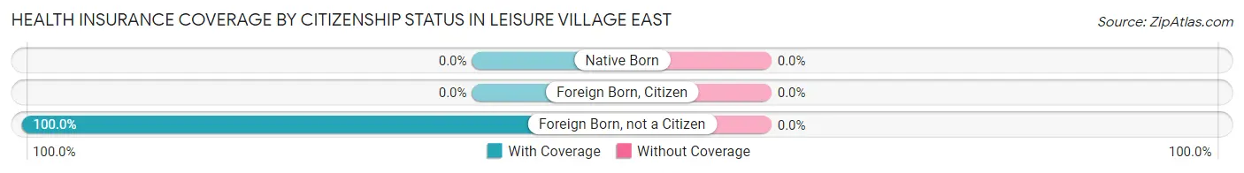 Health Insurance Coverage by Citizenship Status in Leisure Village East