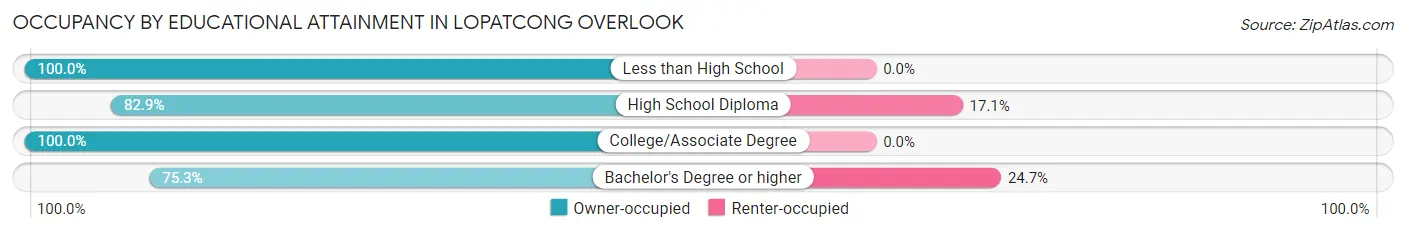 Occupancy by Educational Attainment in Lopatcong Overlook