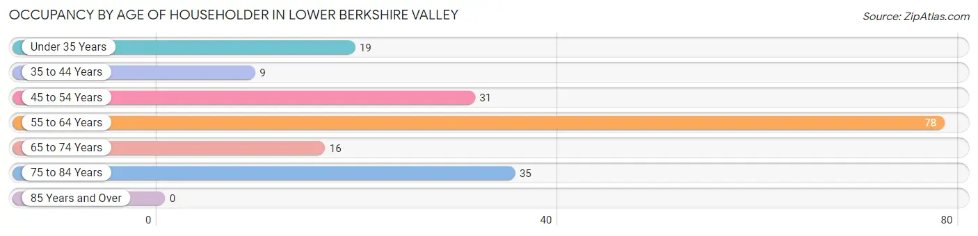 Occupancy by Age of Householder in Lower Berkshire Valley