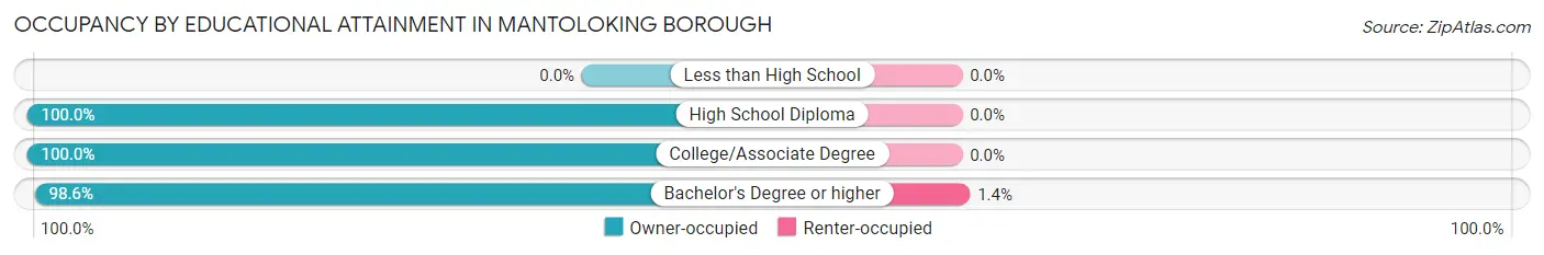 Occupancy by Educational Attainment in Mantoloking borough