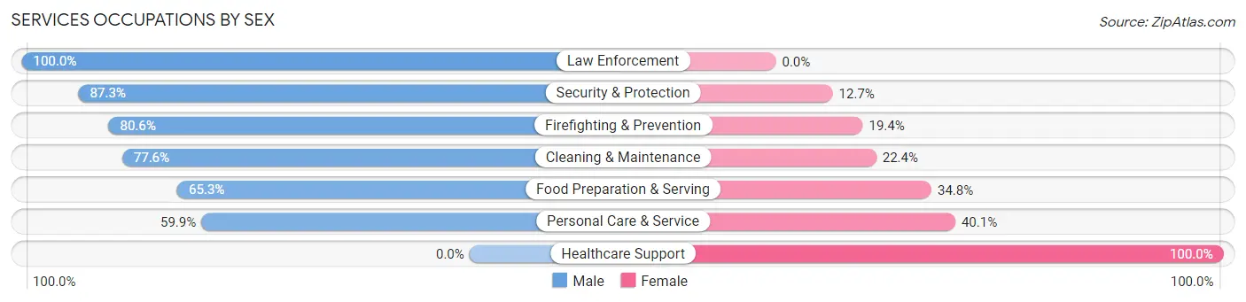 Services Occupations by Sex in McKee