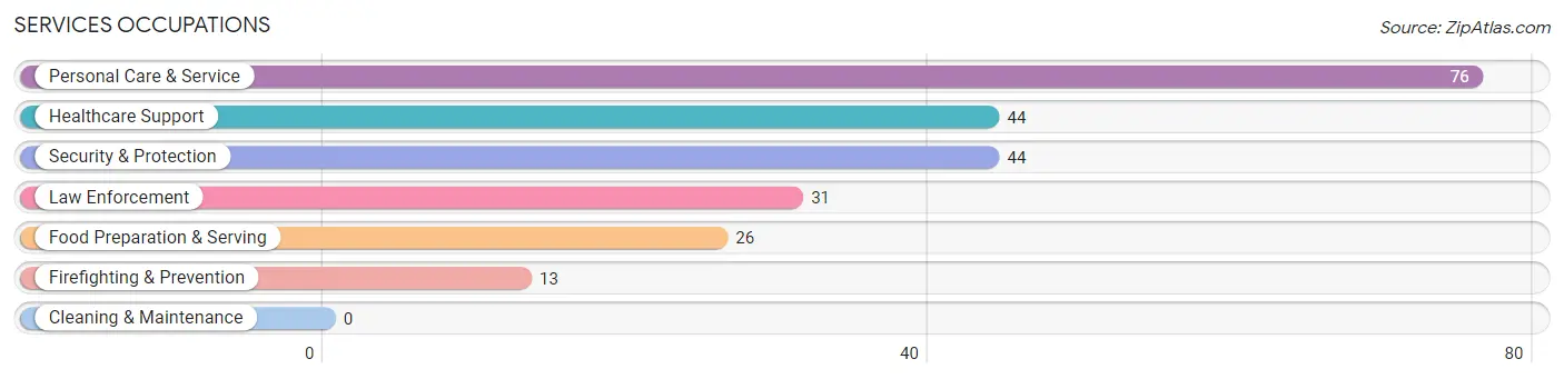 Services Occupations in Midland Park borough