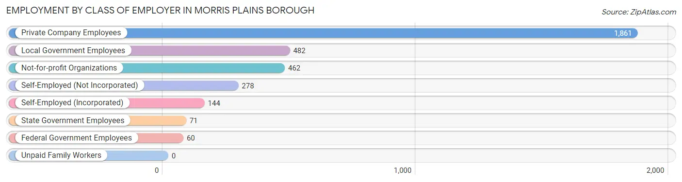 Employment by Class of Employer in Morris Plains borough