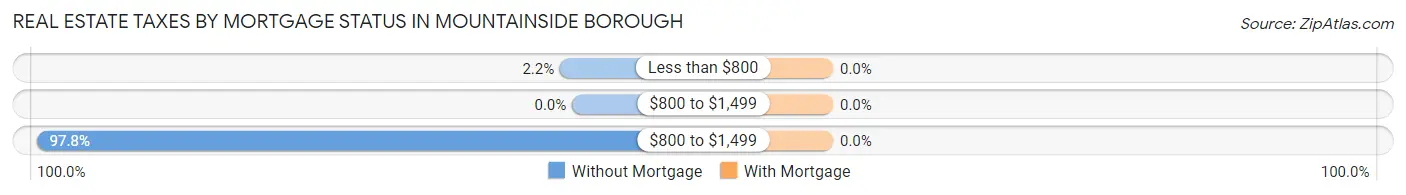Real Estate Taxes by Mortgage Status in Mountainside borough