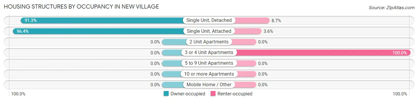 Housing Structures by Occupancy in New Village