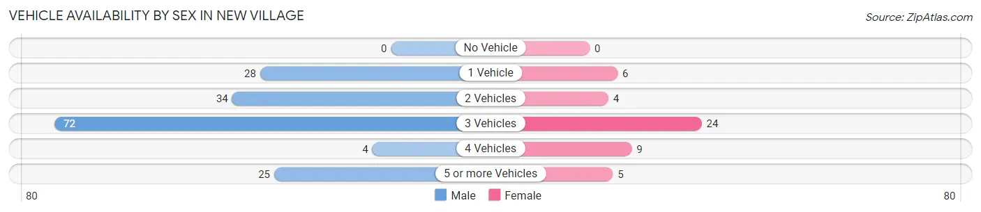 Vehicle Availability by Sex in New Village