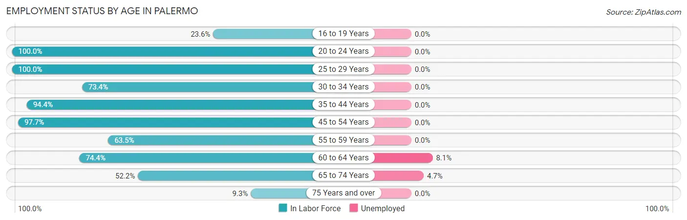 Employment Status by Age in Palermo
