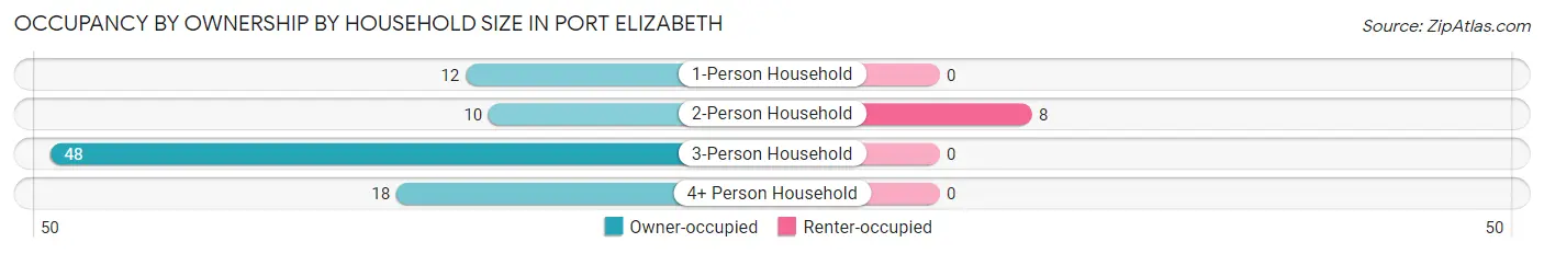 Occupancy by Ownership by Household Size in Port Elizabeth