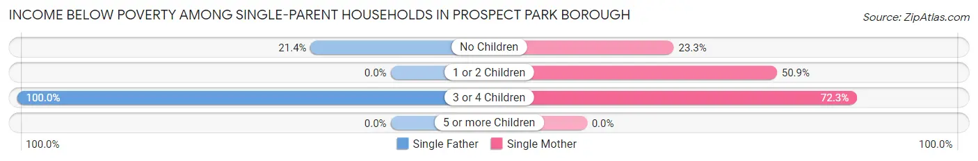 Income Below Poverty Among Single-Parent Households in Prospect Park borough