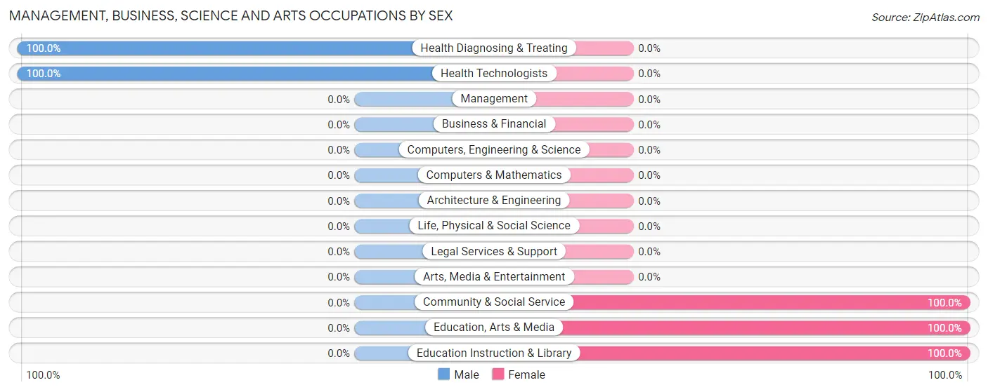 Management, Business, Science and Arts Occupations by Sex in Renaissance at Monroe
