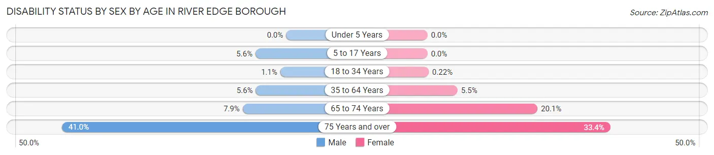 Disability Status by Sex by Age in River Edge borough