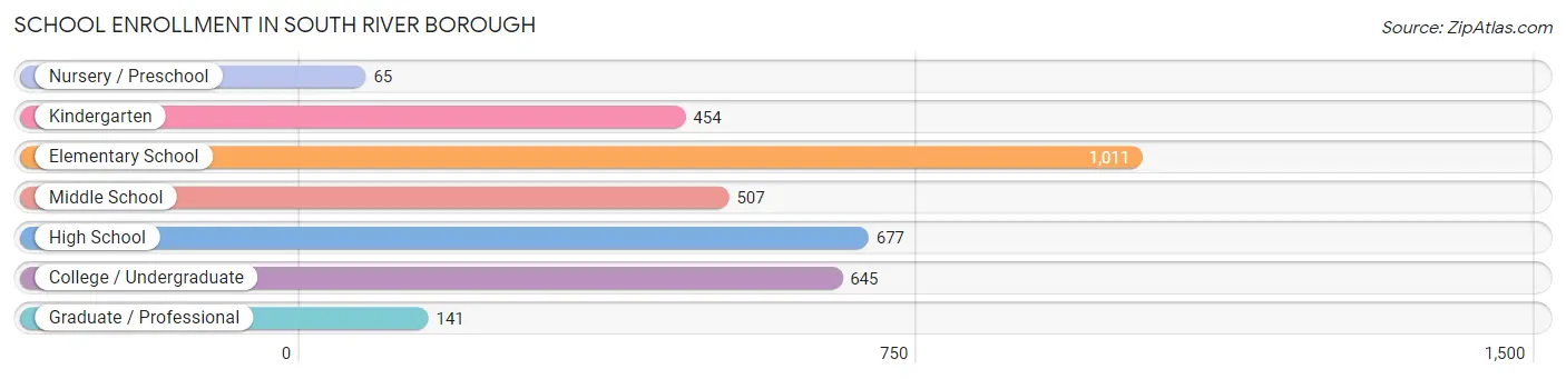 School Enrollment in South River borough