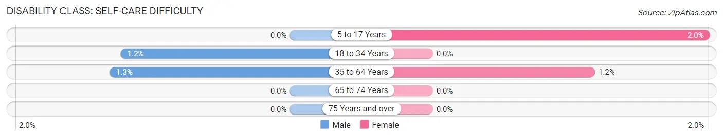 Disability in Swedesboro borough: <span>Self-Care Difficulty</span>