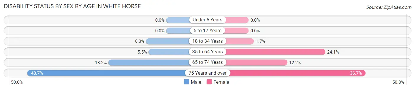 Disability Status by Sex by Age in White Horse