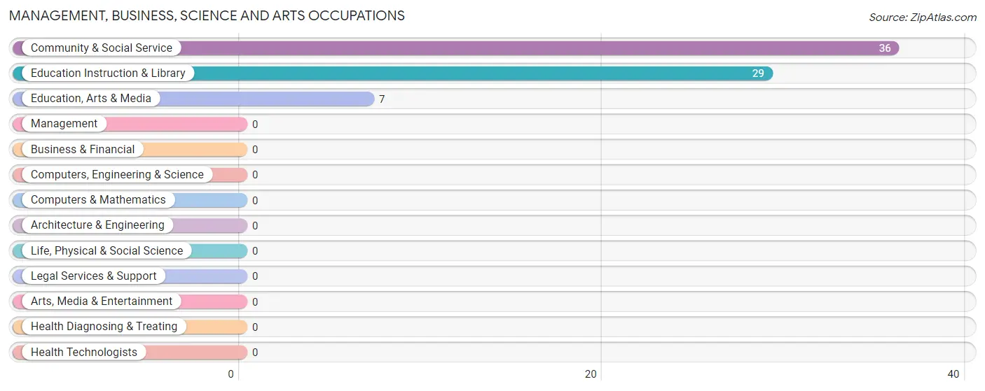 Management, Business, Science and Arts Occupations in Zarephath