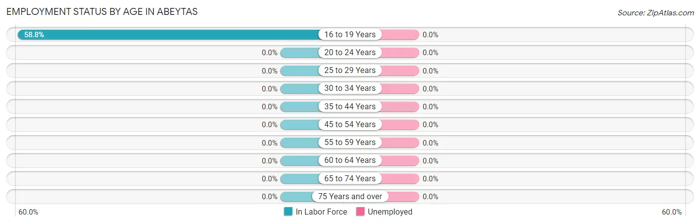 Employment Status by Age in Abeytas