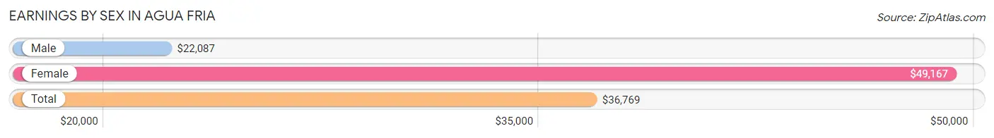 Earnings by Sex in Agua Fria