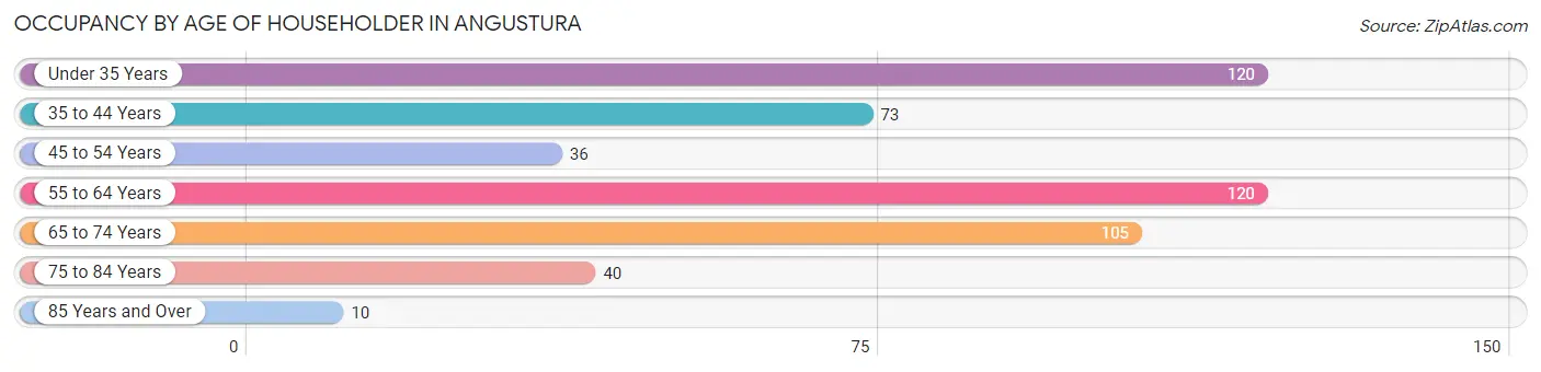 Occupancy by Age of Householder in Angustura