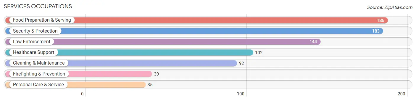 Services Occupations in Aztec