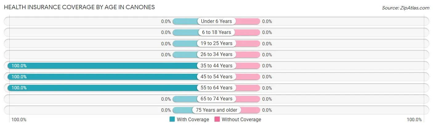 Health Insurance Coverage by Age in Canones