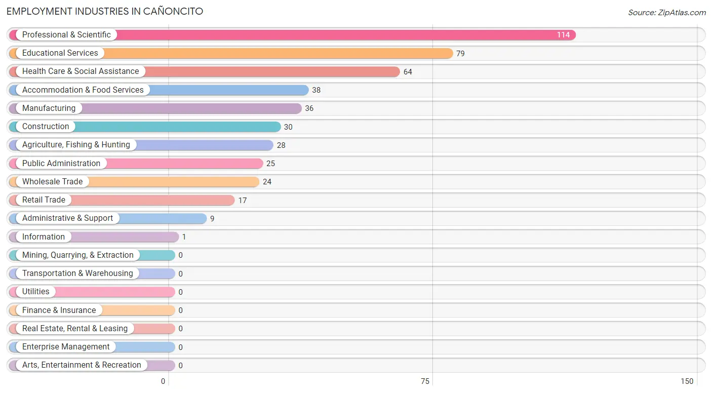 Employment Industries in Cañoncito