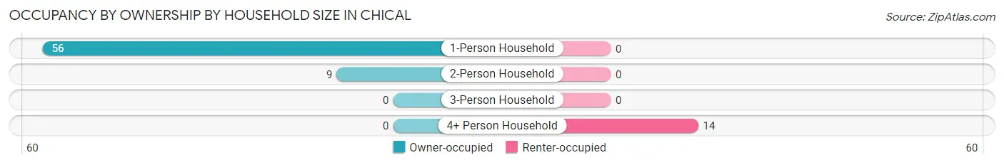 Occupancy by Ownership by Household Size in Chical