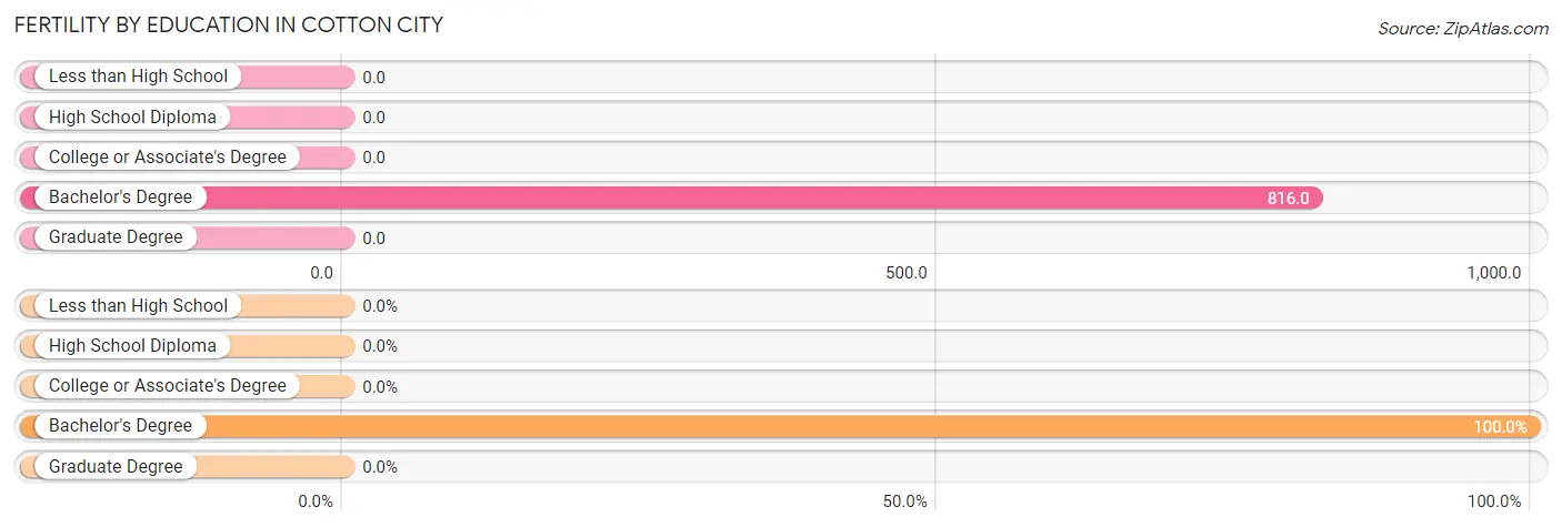 Female Fertility by Education Attainment in Cotton City