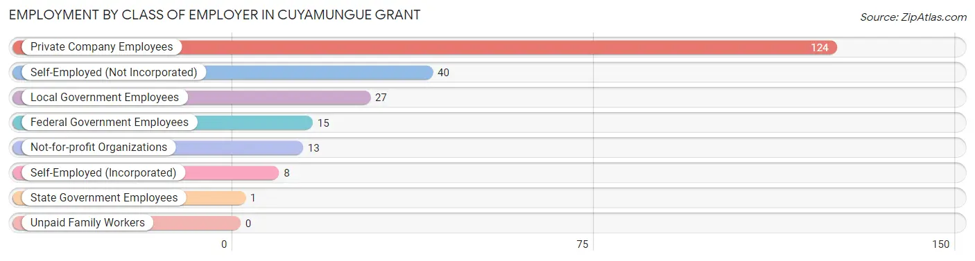 Employment by Class of Employer in Cuyamungue Grant