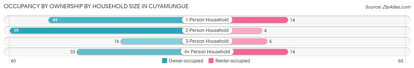 Occupancy by Ownership by Household Size in Cuyamungue