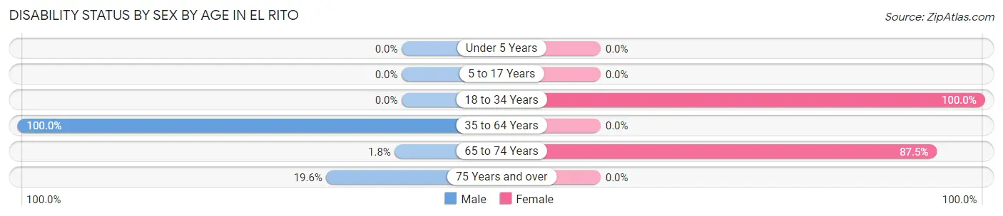 Disability Status by Sex by Age in El Rito