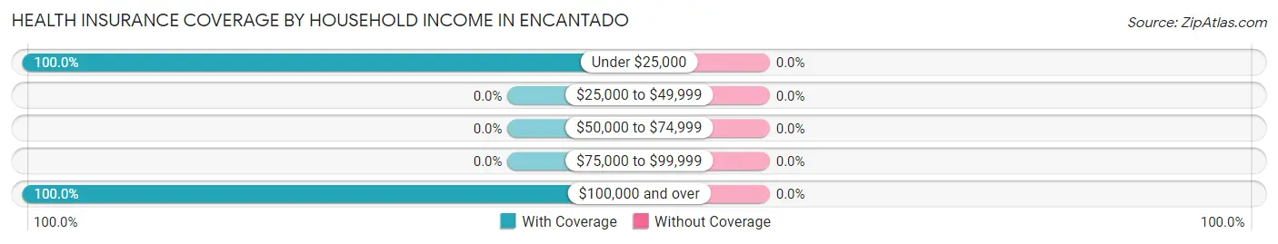 Health Insurance Coverage by Household Income in Encantado