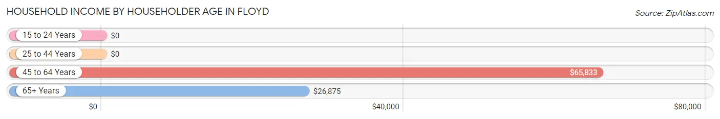 Household Income by Householder Age in Floyd